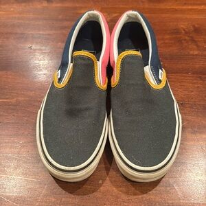 Vans MultiColored slip on sneakers size men’s 7/ womens 8.5